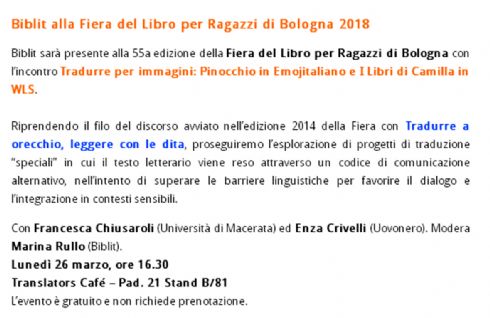 Francesca Chiusaroli alla Fiera del libro per ragazzi, a Bologna