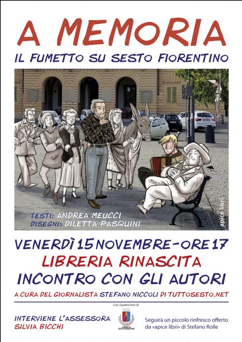 Il fumetto sulla storia di Sesto Fiorentino alla Libreria Rinascita
