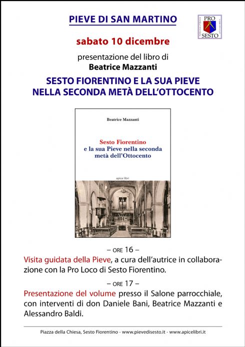 Visita della pieve di San Martino e presentazione del libro di Beatrice Mazzanti