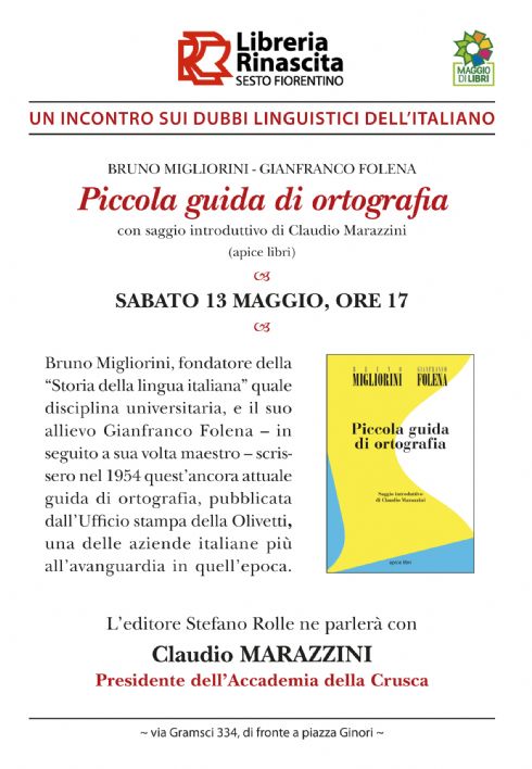 Incontro con il Presidente della Crusca alla Rinascita