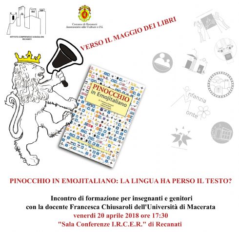 "PInocchio in emojitaliano" a Recanati